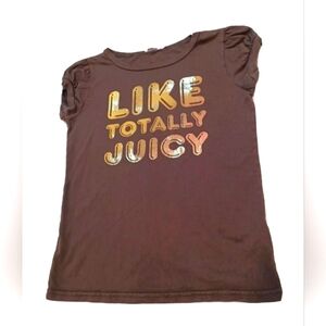 Vintage Juicy Couture Logo Tshirt brown Sz M Used